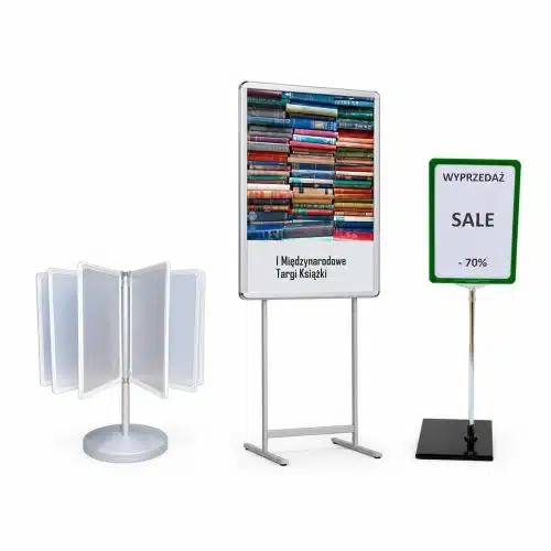 Stojaki na plakaty, informacyjne